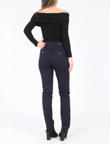 Pantaloni Bershka, bleumarin Albastru