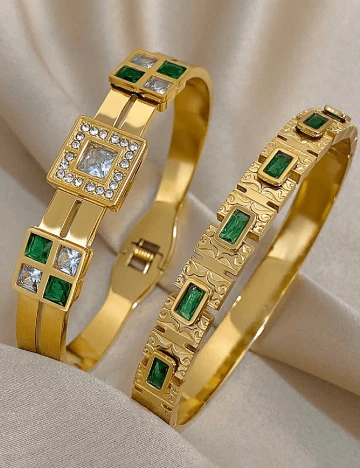 Set Bratari 2 bucati SHEIN, auriu Galben