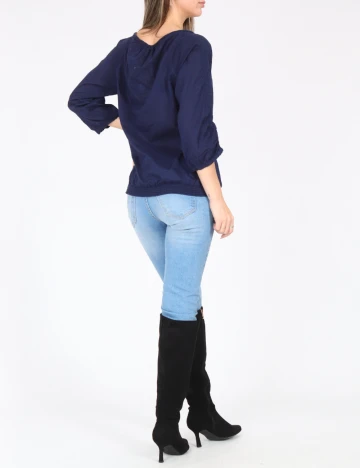 Bluza Bershka, bleumarin Albastru