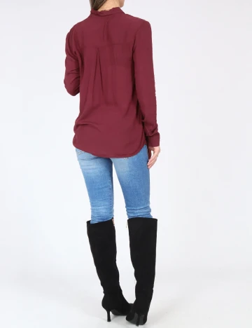 Camasa Pull&Bear, visiniu Rosu