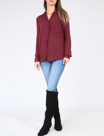 Camasa Pull&Bear, visiniu