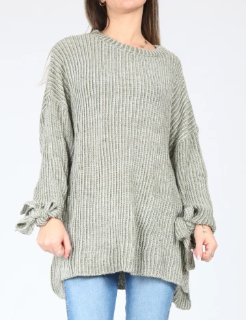 Pulover Oversize Pull&Bear, verde Verde