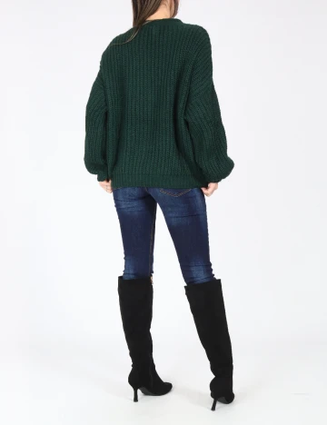 Pulover Oversize Pull&Bear, verde Verde