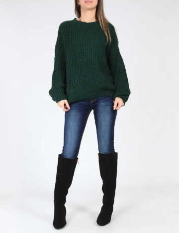 Pulover Oversize Pull&Bear, verde Verde