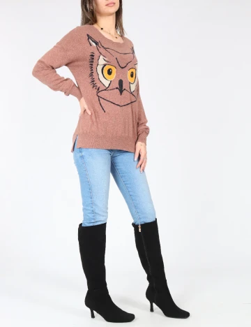 Bluza Pull&Bear, roz pudra inchis Roz