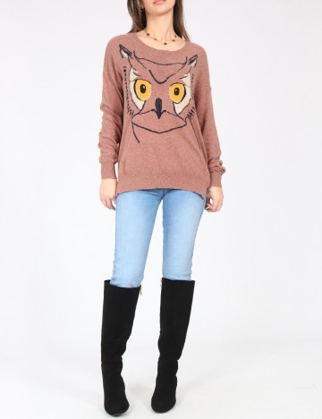 Bluza Pull&Bear, roz pudra inchis