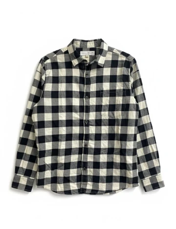 Camasa Zara, alb/negru Negru