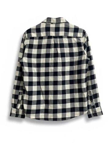 Camasa Zara, alb/negru Negru