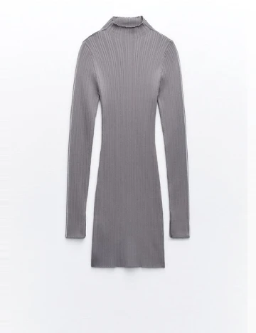 Rochie scurta Zara, gri Gri