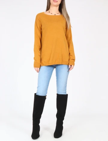 Bluza Oversize Pull&Bear, mustar Galben
