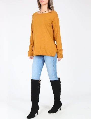 Bluza Oversize Pull&Bear, mustar Galben
