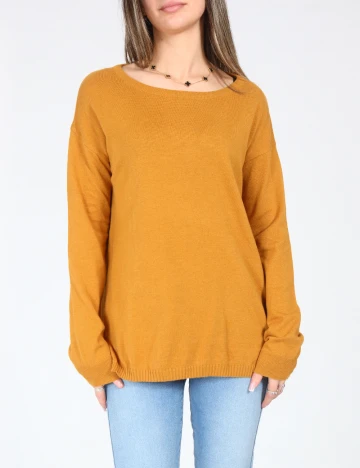 Bluza Oversize Pull&Bear, mustar Galben