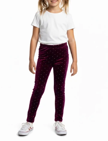 Pantaloni Zara, pruna Mov