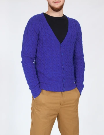 Cardigan Zara, albastru Albastru