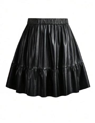 Fusta SHEIN CURVE, negru Negru