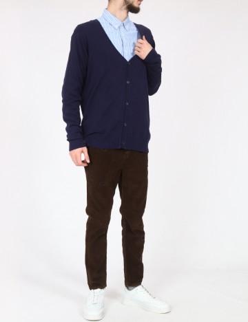 Cardigan Bershka, bleumarin inchis