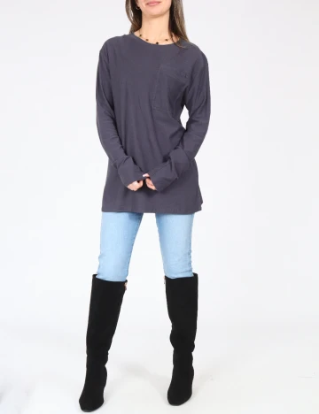 Bluza Zara, gri inchis Gri