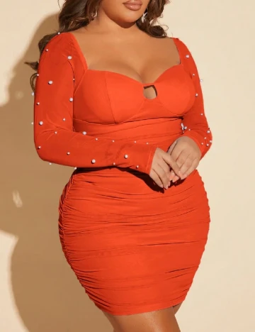 Rochie scurta SHEIN CURVE, portocaliu Portocaliu