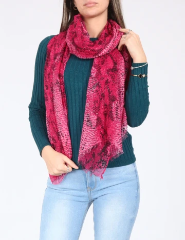 Esarfa Pull&Bear, roz Roz