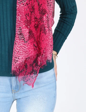 Esarfa Pull&Bear, roz Roz