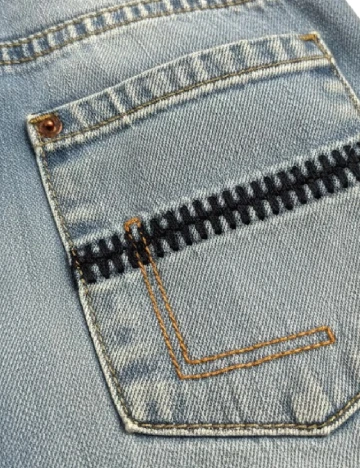 Blugi Zara, albastru Albastru