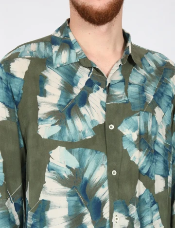 Camasa Zara, verde/albastru Verde