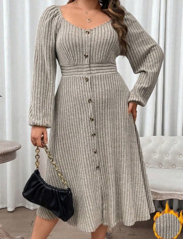 
						Rochie medie SHEIN CURVE, gri