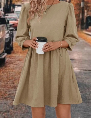 Rochie scurta SHEIN, maro Maro