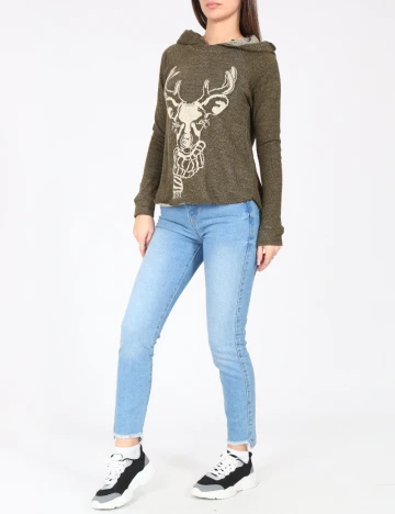 Hanorac Zara, kaki Verde