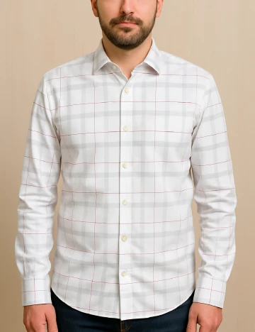 Camasa Zara, alb Alb