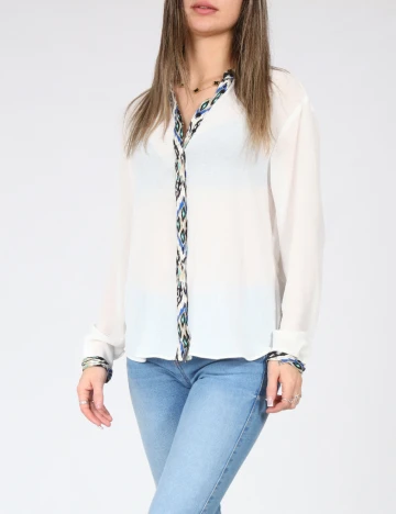 Camasa Zara, alb Alb