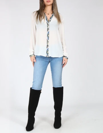 Camasa Zara, alb Alb