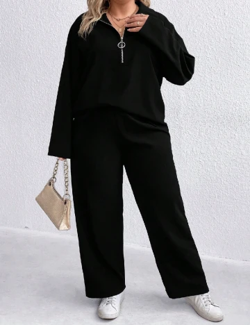 Compleu SHEIN CURVE, negru Negru