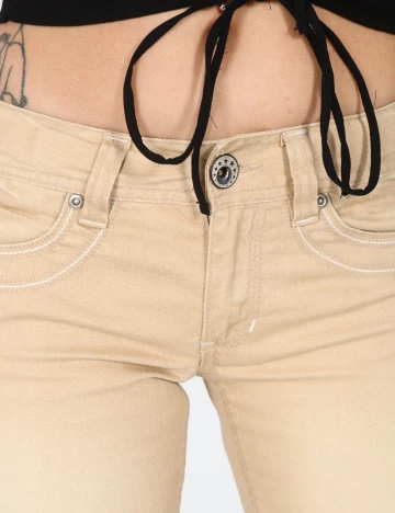 Pantaloni Zara, crem Crem