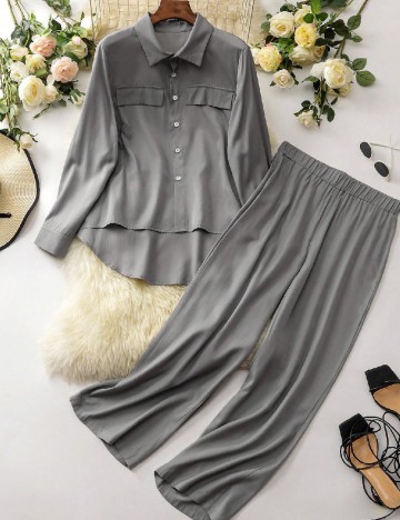 
						Compleu SHEIN CURVE, gri