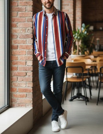 
						Camasa Zara, mix culori