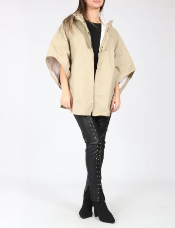 Pelerina de ploaie Zara, bej Crem