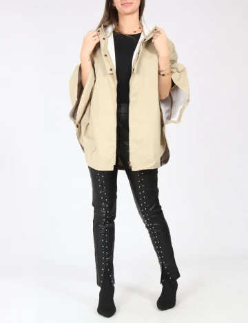 Pelerina de ploaie Zara, bej Crem