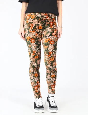 Pantaloni Zara, floral Floral print