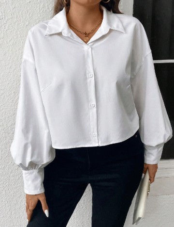 
						Camasa SHEIN CURVE, alb