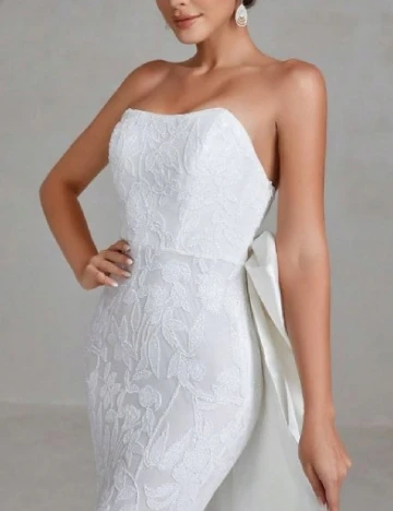 Rochie lunga Faeriesty, alb Alb