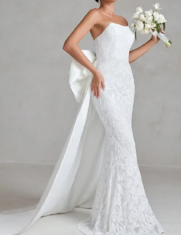 Rochie lunga Faeriesty, alb Alb