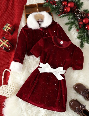 
						Compleu Shein Kids, rosu