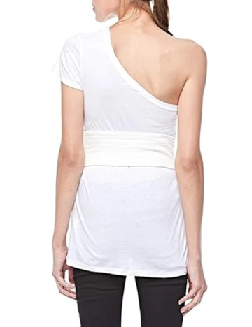 Tricou Bershka, alb Alb