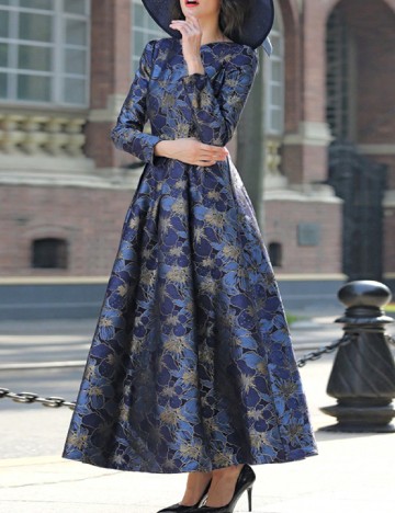 
						Rochie lunga SHEIN, albastru