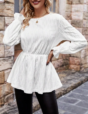 Bluza SHEIN, alb Alb