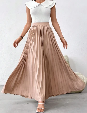 Pantaloni SHEIN, crem Crem