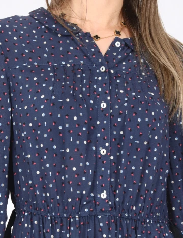 Rochie scurta Zara, albastru Albastru