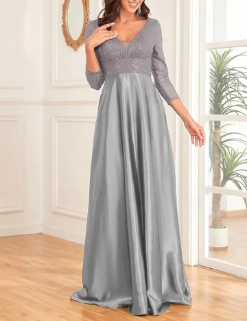 Rochie lunga XUIBOL, argintiu Gri