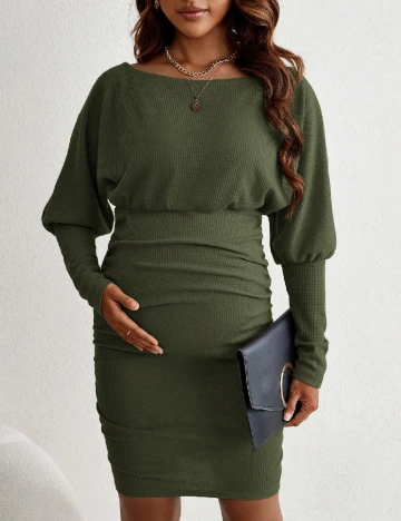Rochie scurta SHEIN Maternity, verde Verde